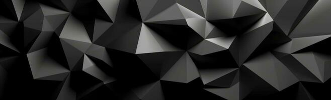 Silver and White Geometric Polygonal Background with Dark Foreboding Colors photo