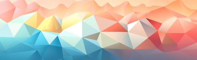 Pastel Geometric Wallpaper with Gradient Effect photo