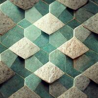 UltraDetailed Geometrical Pattern for Seamless Tiles Perfect for Web Design Generative AI photo