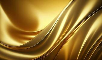 Luxurious and Ethereal Gold Shiny Wall Background photo