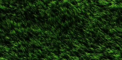 Lush Green Artificial Turf in a Natural Grassy Background photo