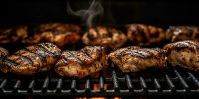 Grilled Chicken on the Grill A Mouthwatering FullBody Portrait photo