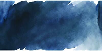 Navy Blue Abstract Watercolor Background photo