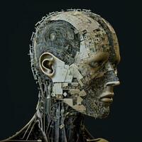 The Brain of AI Neural Network in Action photo