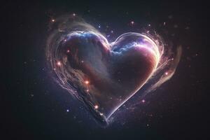 Galactic Heart A Photorealistic Soft Focus Cinematic Image photo