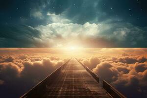 Endless Road to Heaven A Pathway to Eternal Light photo