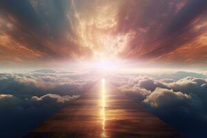 Endless Road to Heaven A Pathway to Eternal Light photo