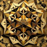 Geometric Kaleidoscope Pattern for Seamless Design photo