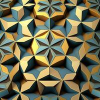 Geometric Kaleidoscope Pattern for Seamless Design photo