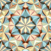 Pastel Geometric Kaleidoscope Pattern photo
