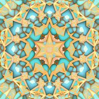 Pastel Geometric Kaleidoscope Pattern photo