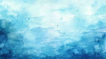 Soothing Light Blue Watercolor Background for Calming Designs photo