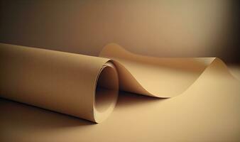 Soft Ethereal Dreamy Background on Light Brown Kraft Paper Texture photo