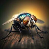 Macro Photo of a Fly in High Quality