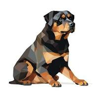 Minimalist Rottweiler Watercolor Painting on Soft Pastel Background photo