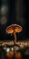 Otherworldly Vibes of Minimalistic Macro Funghi Photography photo