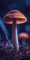 Otherworldly Vibes of Minimalistic Macro Funghi Photography photo