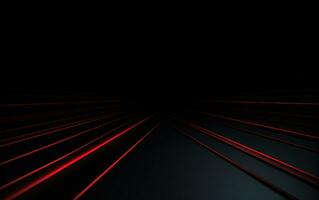 Ultra Minimalistic Red Lines PPT Background on Simple Black Paper photo