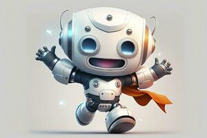 Happy Smiling Robot for Modern Hero Website photo