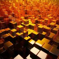 Glossy Cubes in Modern Tech Wallpaper photo