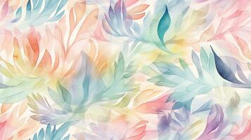 Seamless Pastel Watercolor Pattern for Backgrounds and Textiles photo