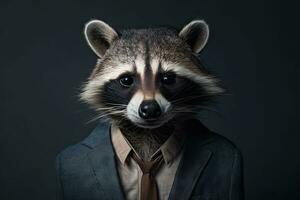 Business Raccoon A Professional Portrait Collection photo