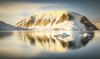 Serene Reflections in Makinson Inlet Ellesmere Island Nunavut Canada photo