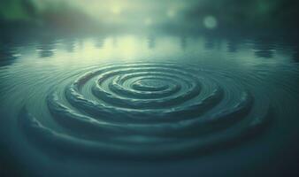 Ethereal Ripples on a Pond A Dreamy Background for Professional Use photo