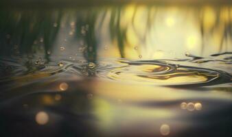 Ethereal Ripples on a Pond A Dreamy Background for Professional Use photo