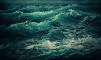 Ethereal Deep Sea Waves Texture for Professional Backgrounds photo