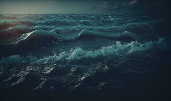 Ethereal Deep Sea Waves Texture for Professional Backgrounds photo