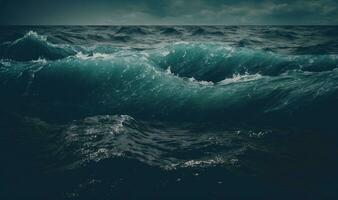 Ethereal Deep Sea Waves Texture for Professional Backgrounds photo