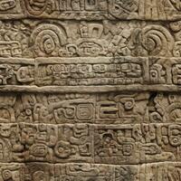 Clear Aztec Stone Wall Texture for Seamless Design photo