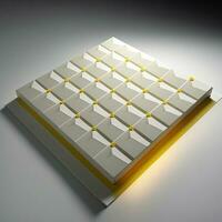 Geometric Seamless Tile Pattern Inspired by Piet Mondrian photo