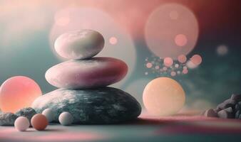 Soft Ethereal Dreamy Background for Mind and Body Balance photo