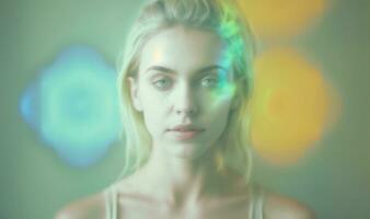 Soft Ethereal Dreamy Background for Mind and Body Balance photo