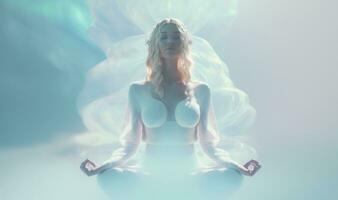 Soft Ethereal Dreamy Background for Mind and Body Balance photo