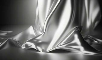 Soft Ethereal Dreamy Silver Foil Texture Background for Professional Color Grading photo