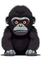 Adorable Baby Gorilla Illustration with a Sweet and Simple Design photo