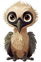 Sweet Baby Vulture Illustration photo