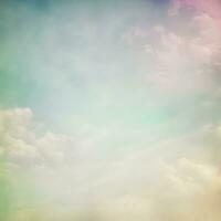 Soft Pastel Sky with Grunge Texture photo