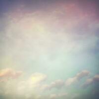 Soft Pastel Sky with Grunge Texture photo