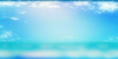 Tranquil Maldives Blue Sky Background with Soft Bokeh Lights photo