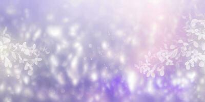 Lilac Sky with Soft Bokeh Lights Background photo