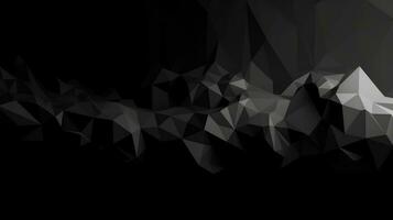 Sleek LowPolygon Background Design in Black and White photo