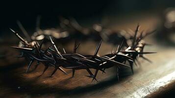 Symbolic Representation of Suffering and Resurrection during Lent photo