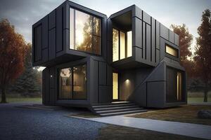 Modern Architecture Modular Home Exterior Design photo