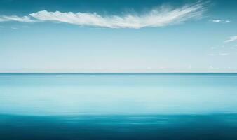 sereno azul marina con un minimalista horizonte foto