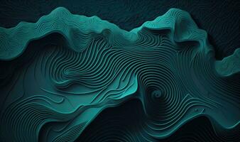 Ethereal Topographic Contour Map Background for Geographic Grid Mapping photo