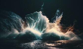 Ethereal Water Spray A Dreamy Background for Your Designs photo